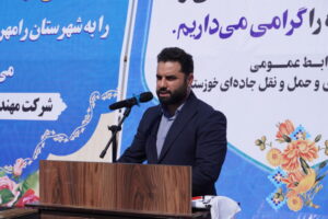 آئین افتتاح و کلنگ‌زنی پروژه‌های جاده‌ای بین روستایی در رامهرمز