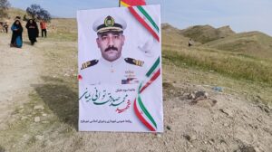 آیین بزرگداشت شهدای نیروی دریایی ارتش در بخش ابوالفارس رامهرمز