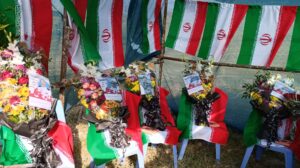 آیین بزرگداشت شهدای نیروی دریایی ارتش در بخش ابوالفارس رامهرمز