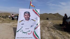 آیین بزرگداشت شهدای نیروی دریایی ارتش در بخش ابوالفارس رامهرمز