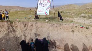 آیین بزرگداشت شهدای نیروی دریایی ارتش در بخش ابوالفارس رامهرمز