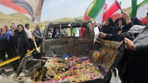 آیین بزرگداشت شهدای نیروی دریایی ارتش در بخش ابوالفارس رامهرمز